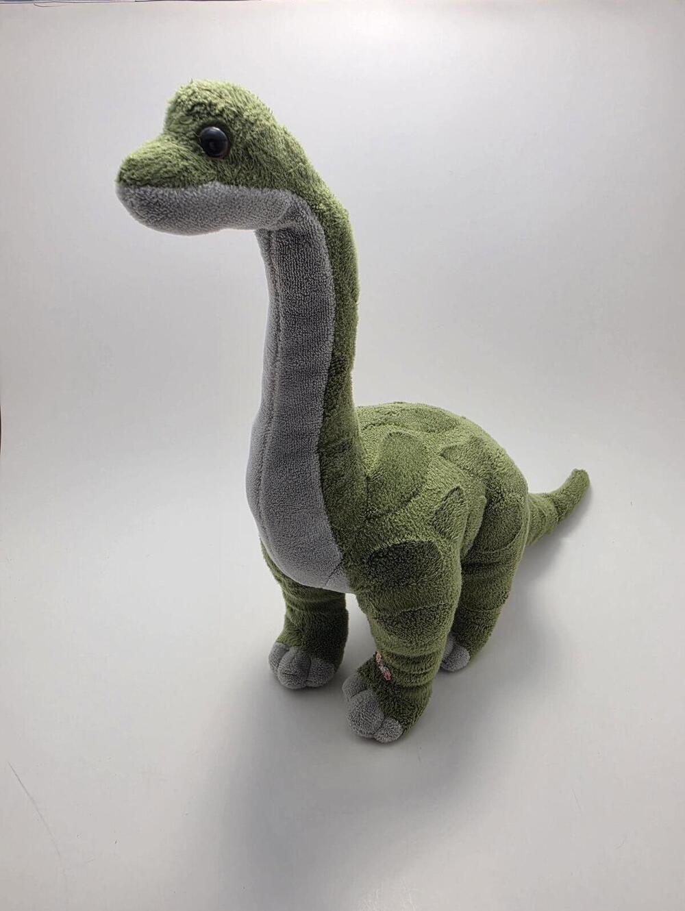 Adventure Planet Green/Gray Brontosaurus Dinosaur Plush Stuffed Animal (12 inch)